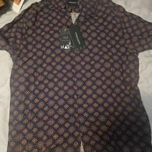 Denim & Flower Button Shirt